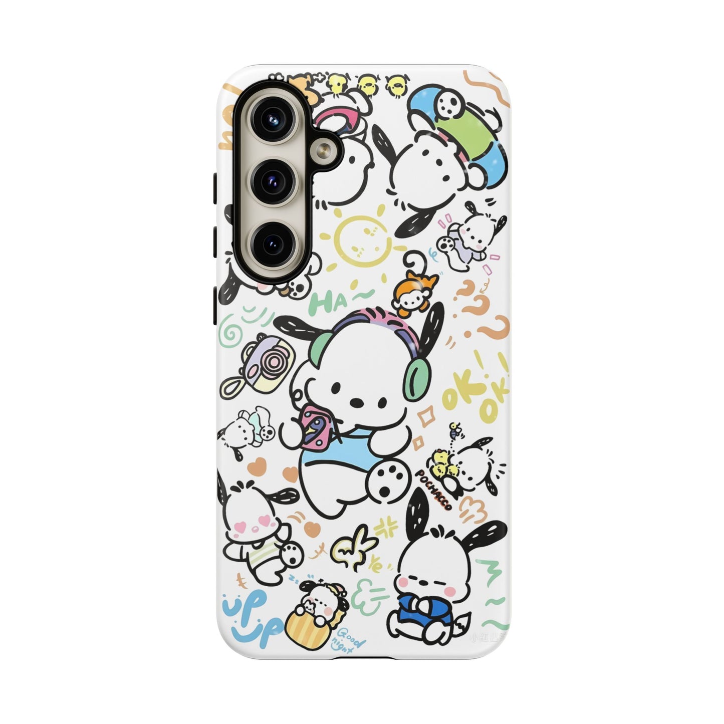 Cute Pochacco-Themed Durable Phone Case