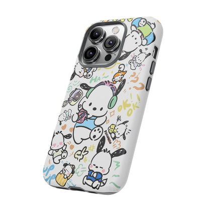 Cute Pochacco-Themed Durable Phone Case