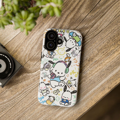 Cute Pochacco-Themed Durable Phone Case