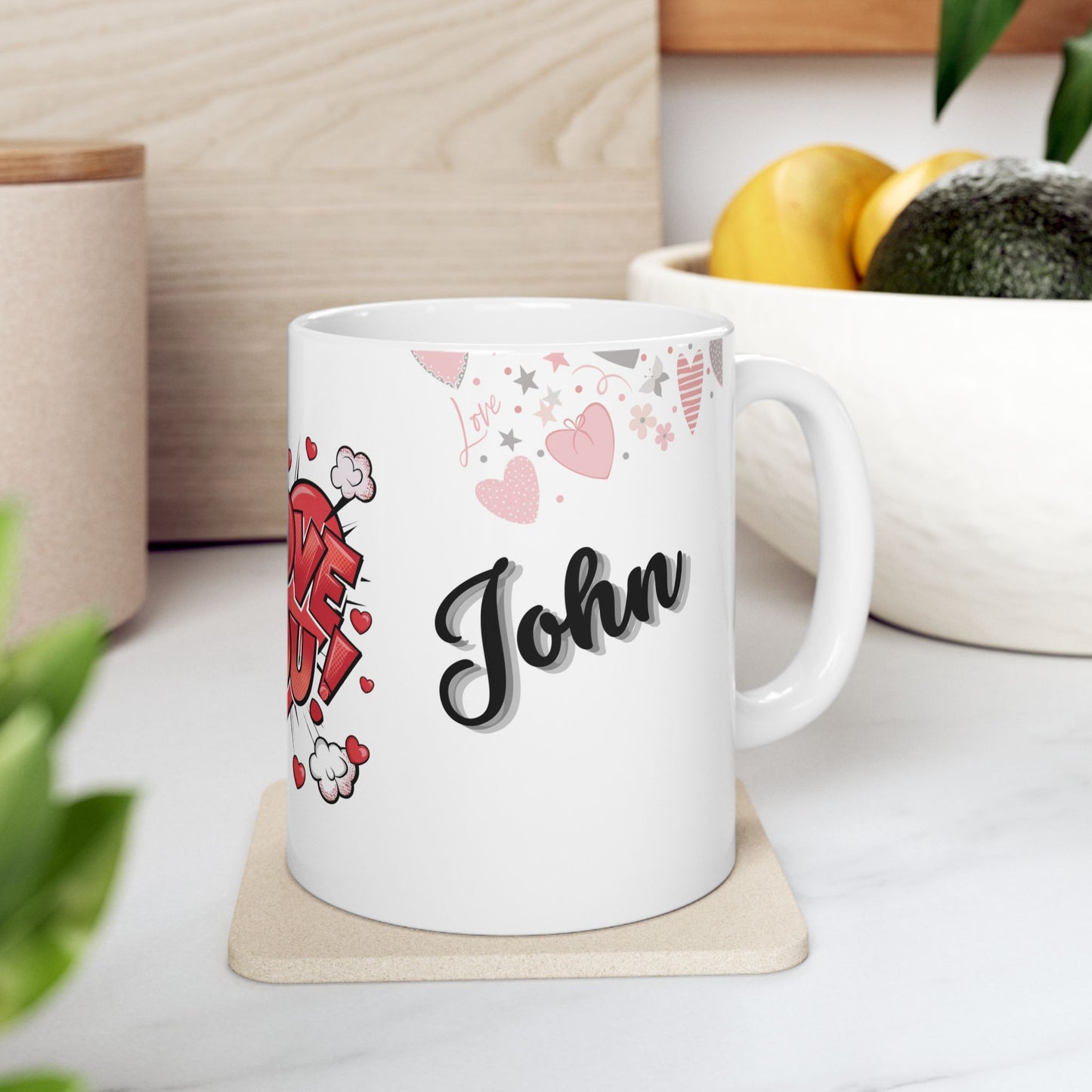 Personalized Valentine's Day Mug With Custom Names