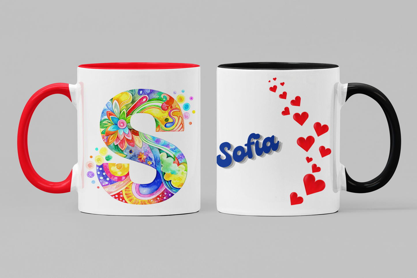 Personalized Letter & Name Coffee Mugs