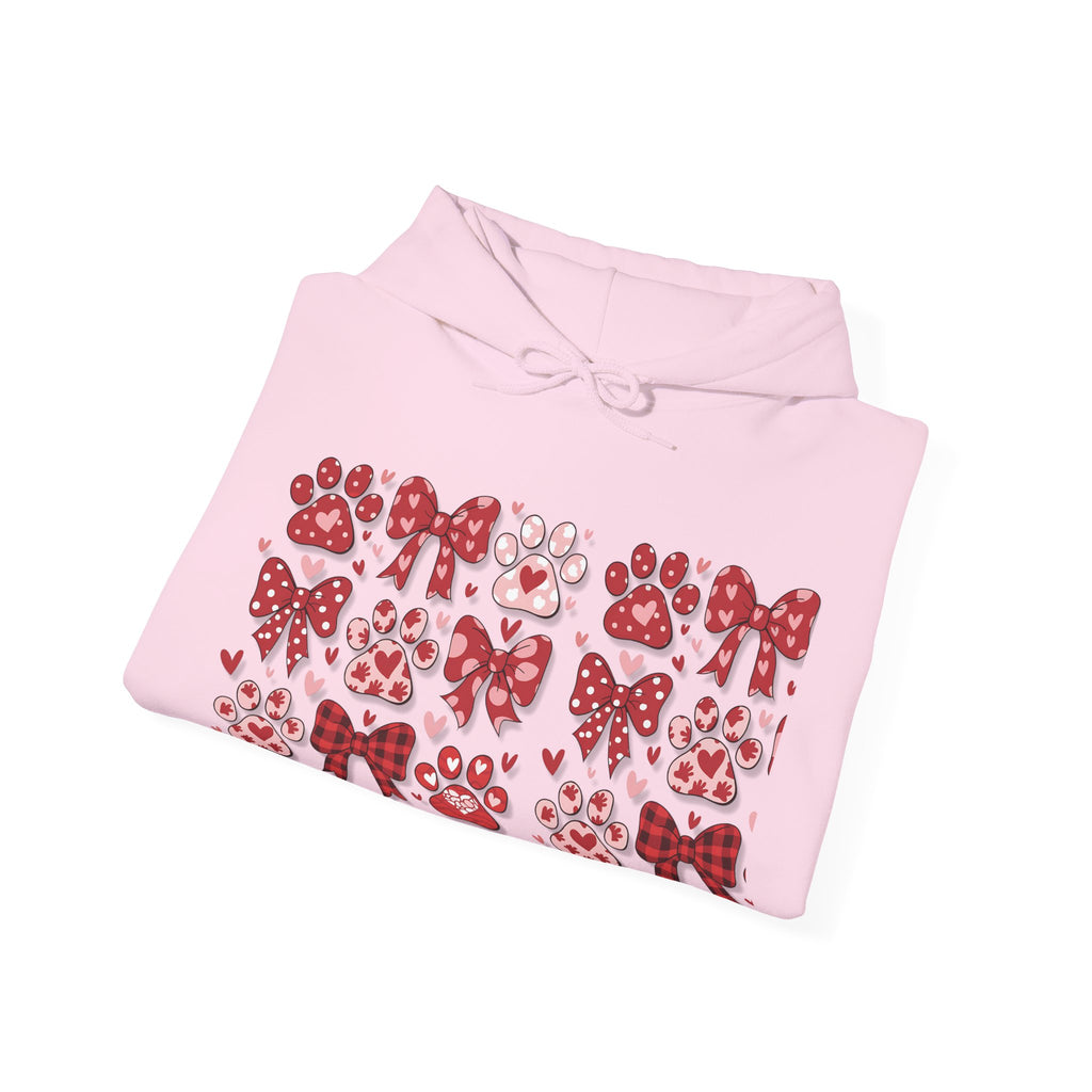 Personalized Valentine Coquette Hooded Sweatshirt | Cozy Fleece Lined | Perfect for Cold Days - Image 29