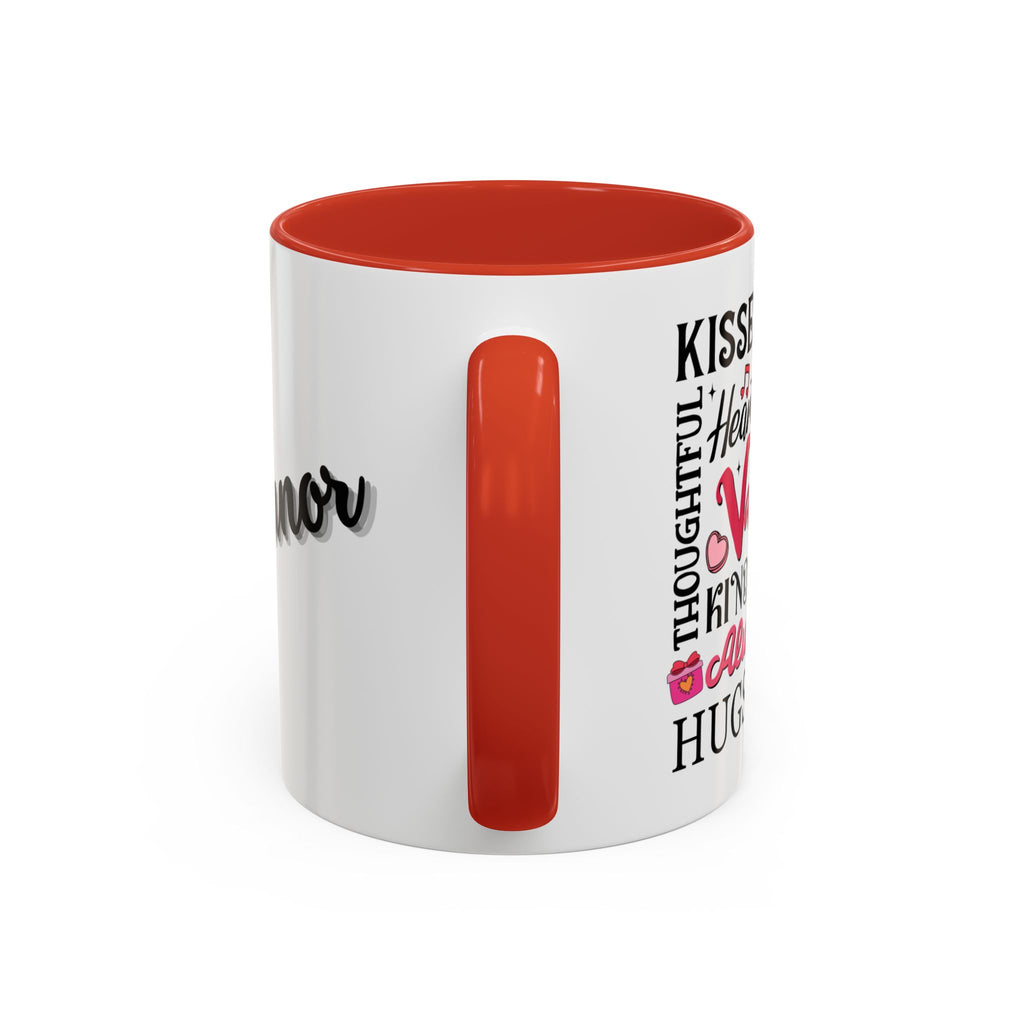 Valentine's Day Word Art Color Mug with Personalized Name | Premium Ceramic Cup | Perfect Gift for Coffee Lovers - Image 17