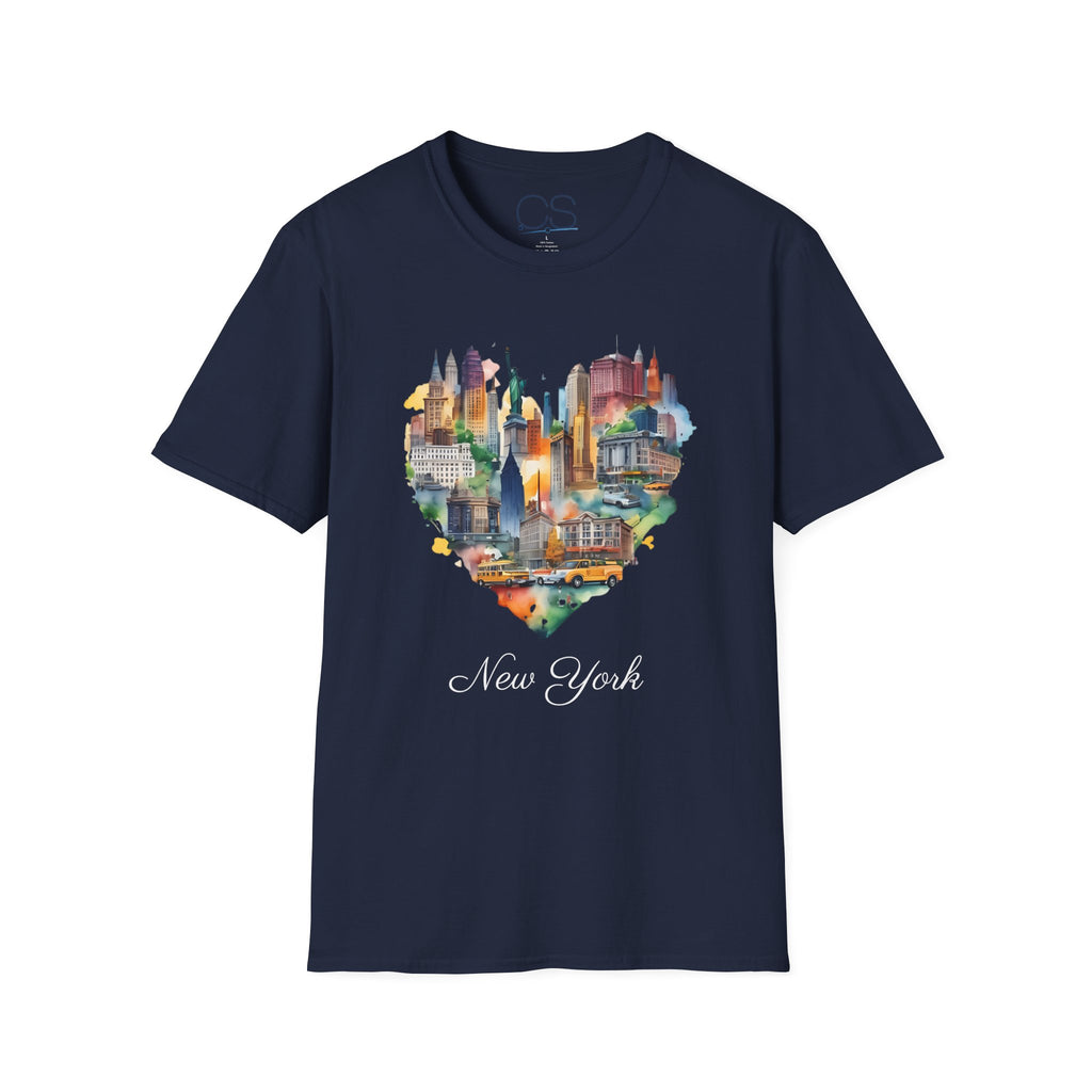 New York Heart Collage T-Shirt | Soft Premium Cotton Tee | Casual Everyday Comfort - Image 19