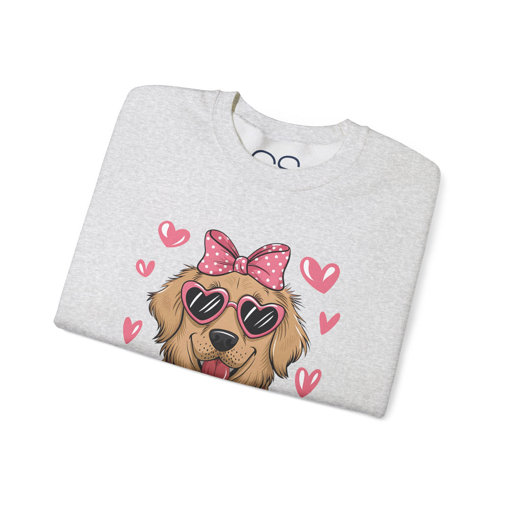 Valentine's Day Dog Crewneck Sweatshirt | Comfortable Cotton Blend | Everyday Casual - Image 21