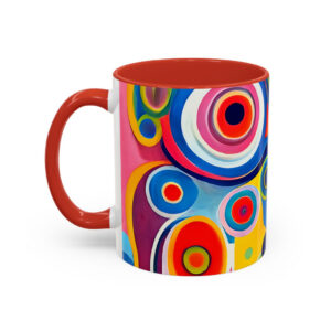 Vibrant Circles Modern Art Coffee Mug | Premium Ceramic Cup | Perfect Gift for Coffee Lovers