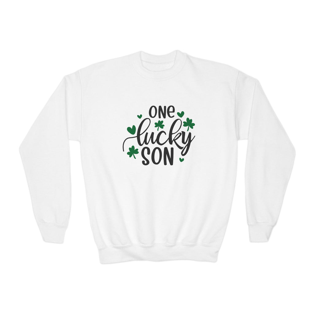 Personalized One Lucky Son St. Patrick's Day Kids Sweatshirt - With Bundle | Soft Kids Cotton | Comfortable Playwear