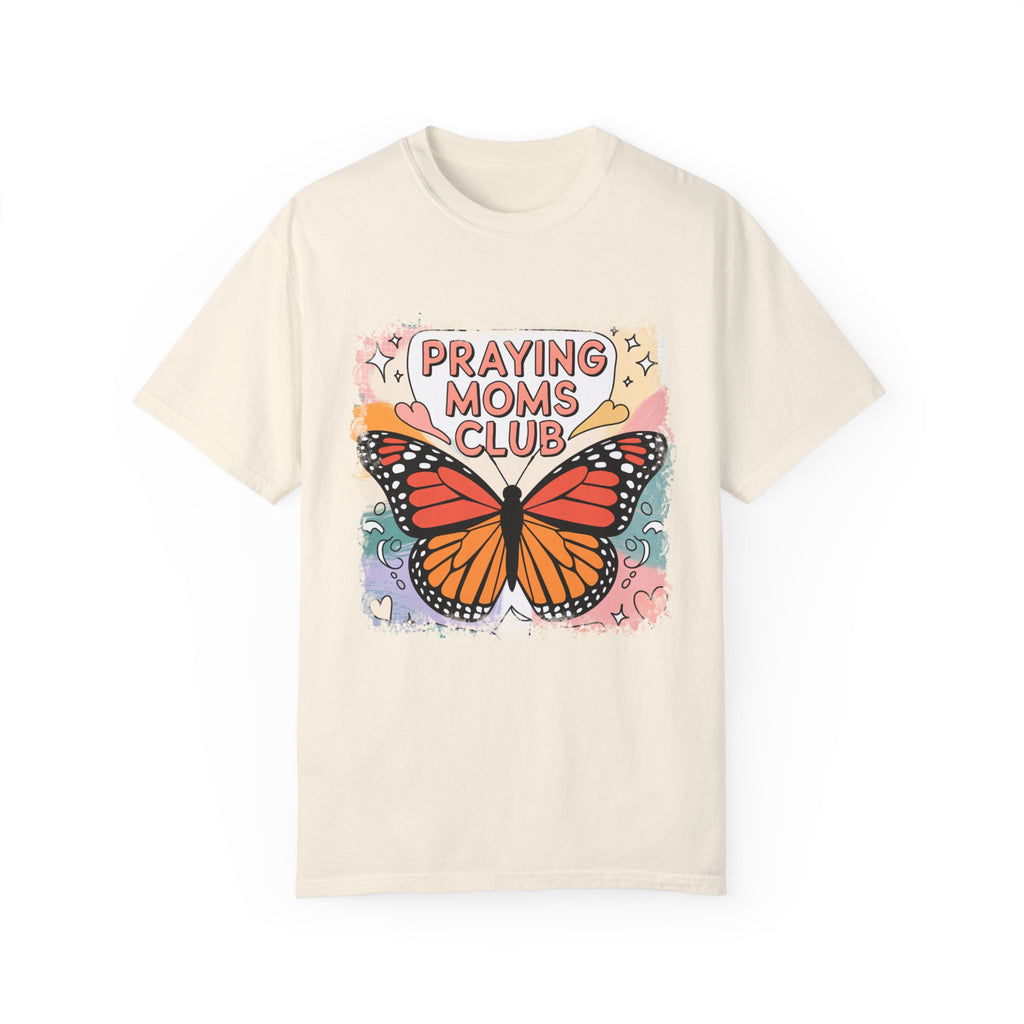 Praying Moms Club Butterfly T-Shirt | Soft Premium Cotton Tee | Casual Everyday Comfort - Image 5