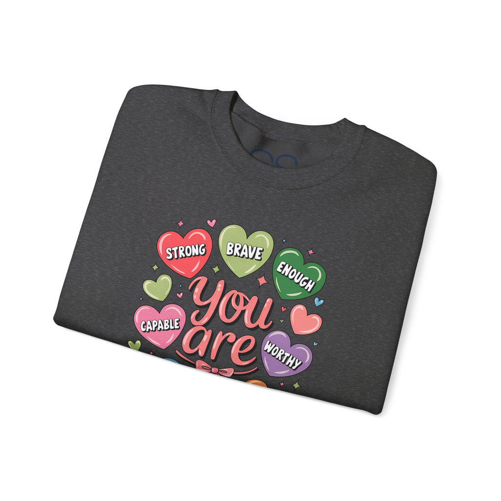 You Are Loved Inspirational Crewneck Sweatshirt | Comfortable Cotton Blend | Everyday Casual - Image 31