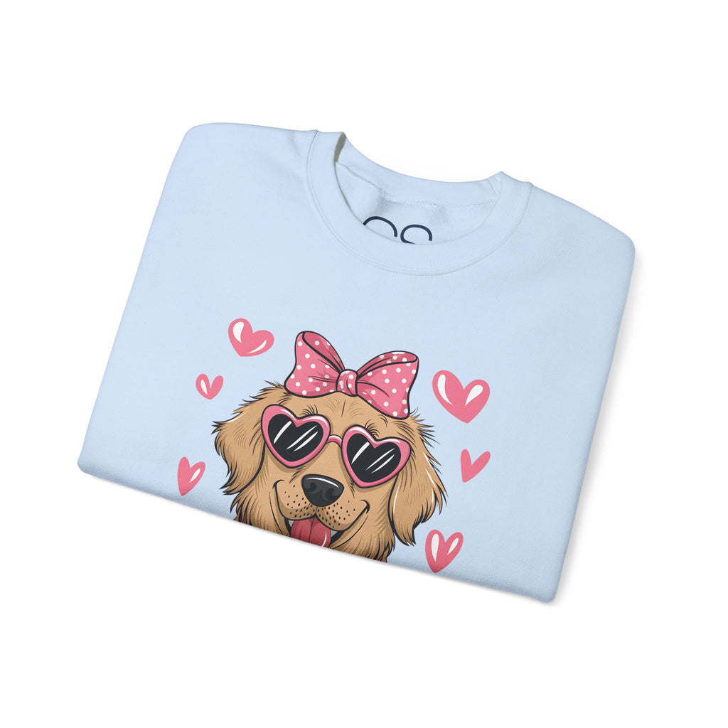 Valentine's Day Dog Crewneck Sweatshirt | Comfortable Cotton Blend | Everyday Casual - Image 27