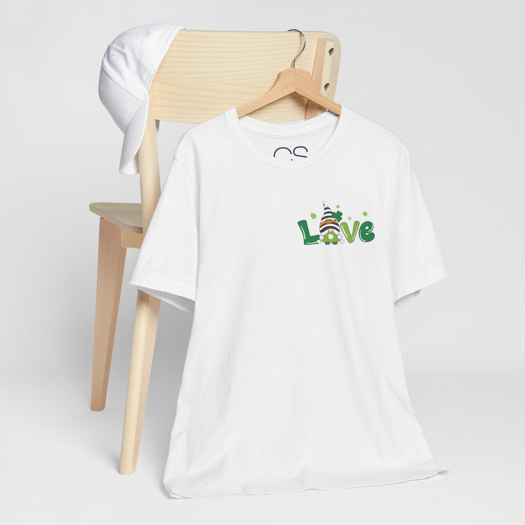 St. Patrick's Love GNOME Unisex Jersey Short Sleeve Tee | Soft Premium Cotton Tee | Casual Everyday Comfort - Image 4