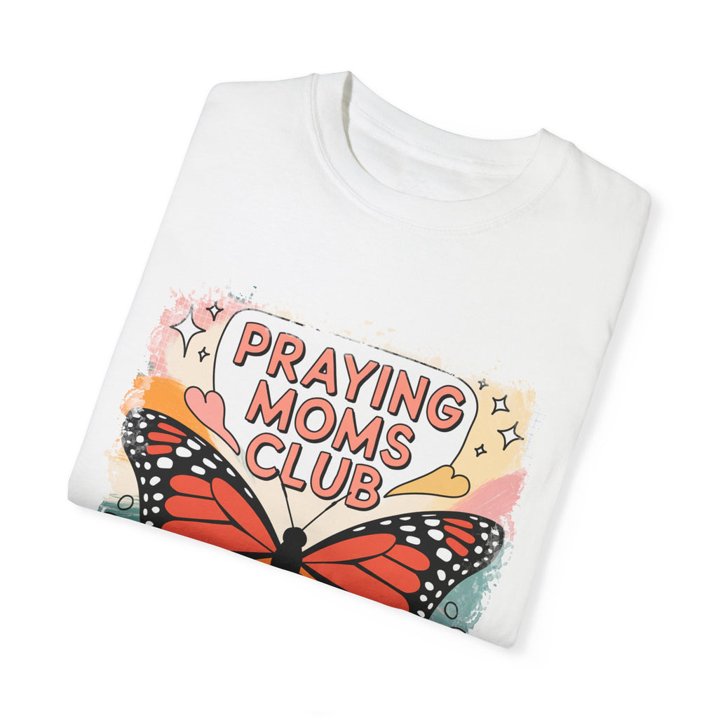 Praying Moms Club Butterfly T-Shirt | Soft Premium Cotton Tee | Casual Everyday Comfort - Image 3