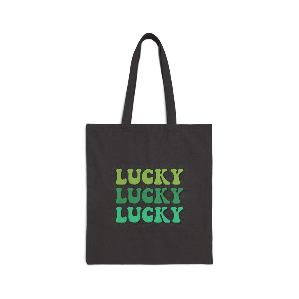 Lucky Lucky Lucky St. Patrick's Day Canvas Tote Bag | Durable Canvas | Everyday Carry-All - Image 3
