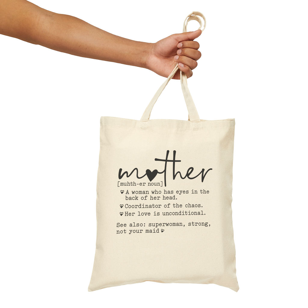 Mother Definition Canvas Tote Bag | Durable Canvas | Everyday Carry-All - Image 5