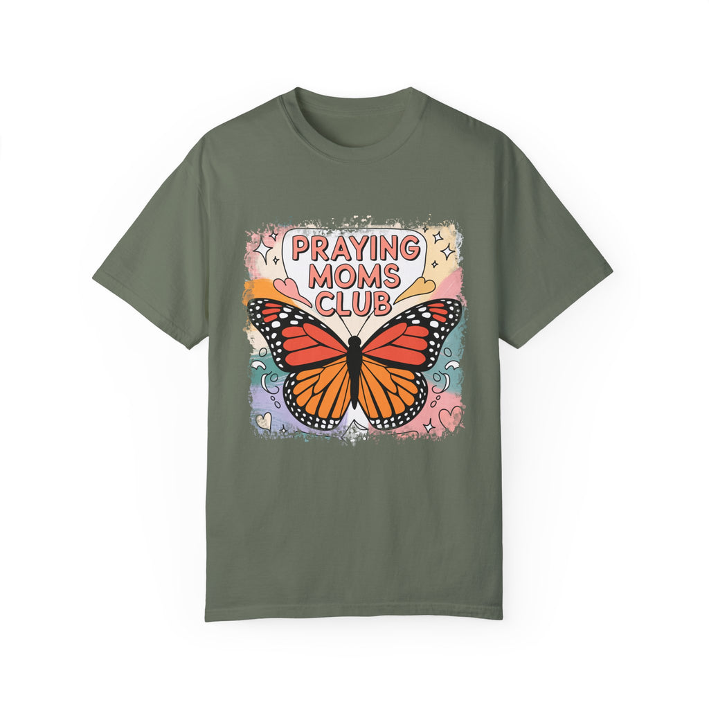 Praying Moms Club Butterfly T-Shirt | Soft Premium Cotton Tee | Casual Everyday Comfort - Image 9