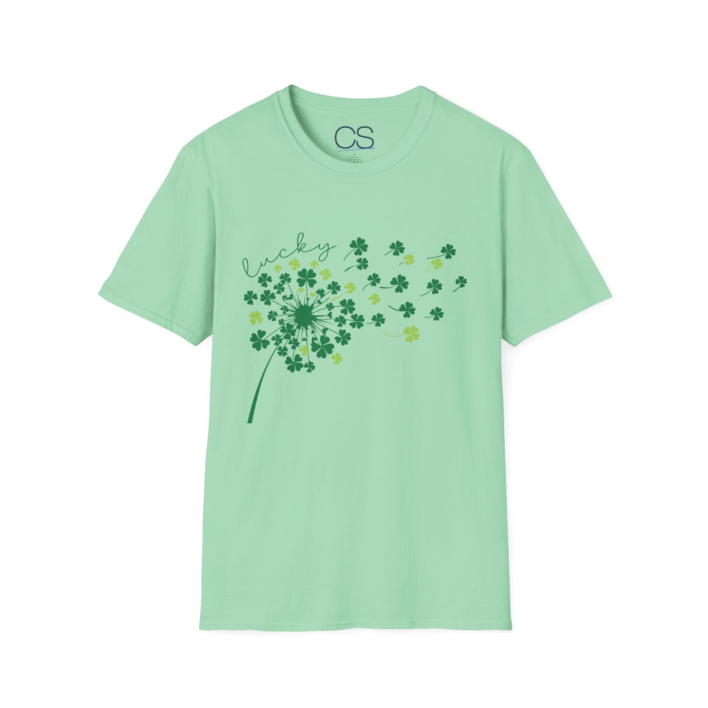 Luck of the Irish Dandelion Unisex Softstyle T-Shirt | Soft Premium Cotton Tee | Casual Everyday Comfort - Image 12