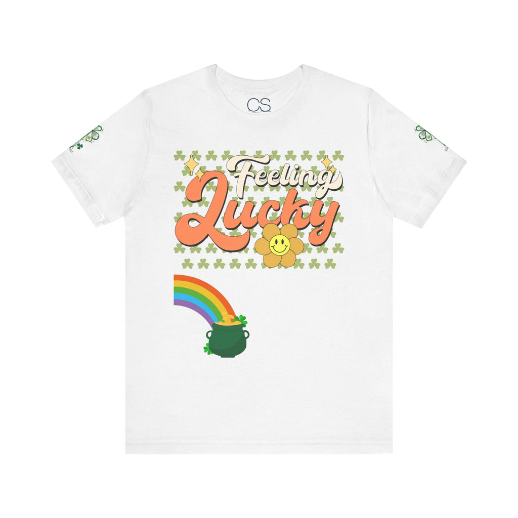 Feeling Lucky St. Patrick's Day Unisex Jersey Short Sleeve Tee | Soft Premium Cotton Tee | Casual Everyday Comfort