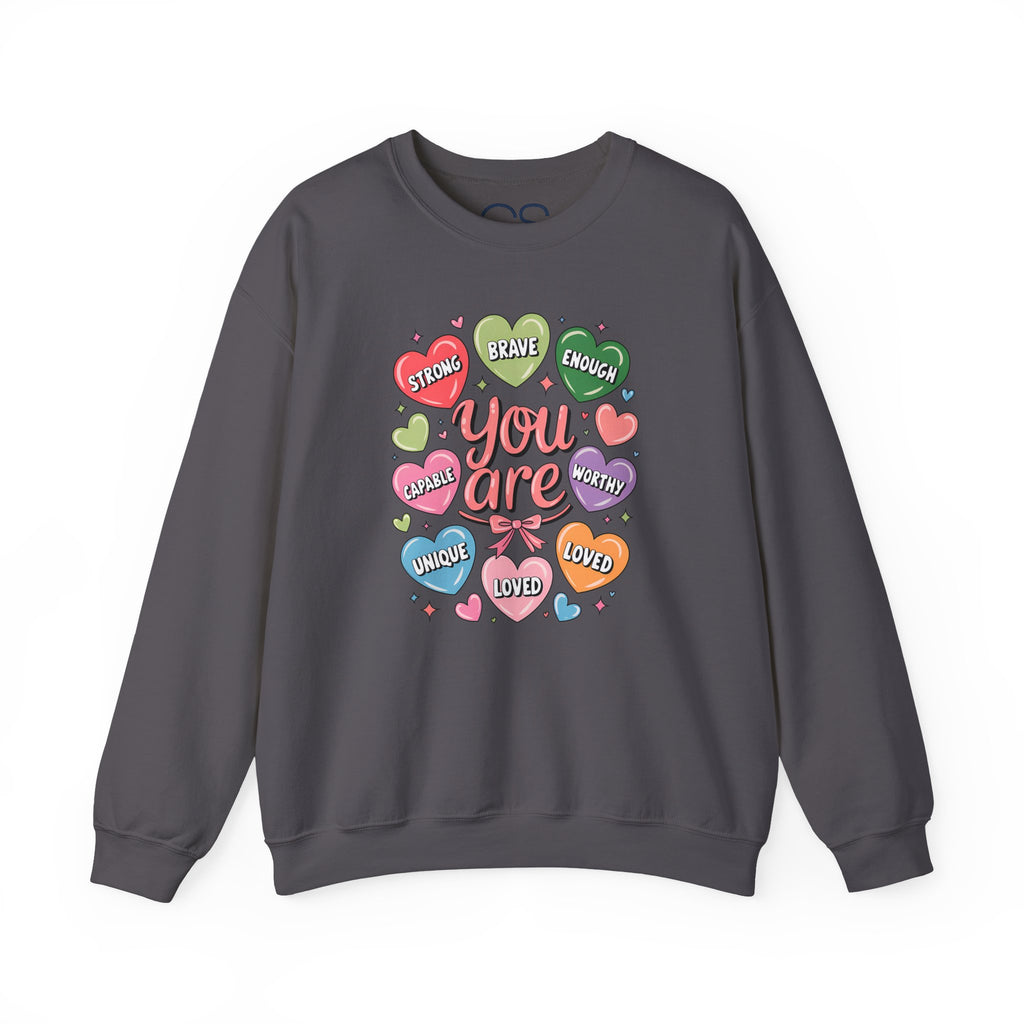 You Are Loved Inspirational Crewneck Sweatshirt | Comfortable Cotton Blend | Everyday Casual - Image 13