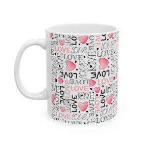 Watercolor XOXO Love Mug | Premium Ceramic Cup | Perfect Gift for Coffee Lovers