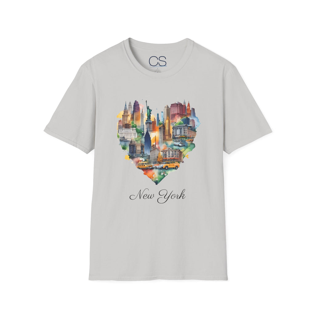New York Heart Collage T-Shirt | Soft Premium Cotton Tee | Casual Everyday Comfort - Image 8