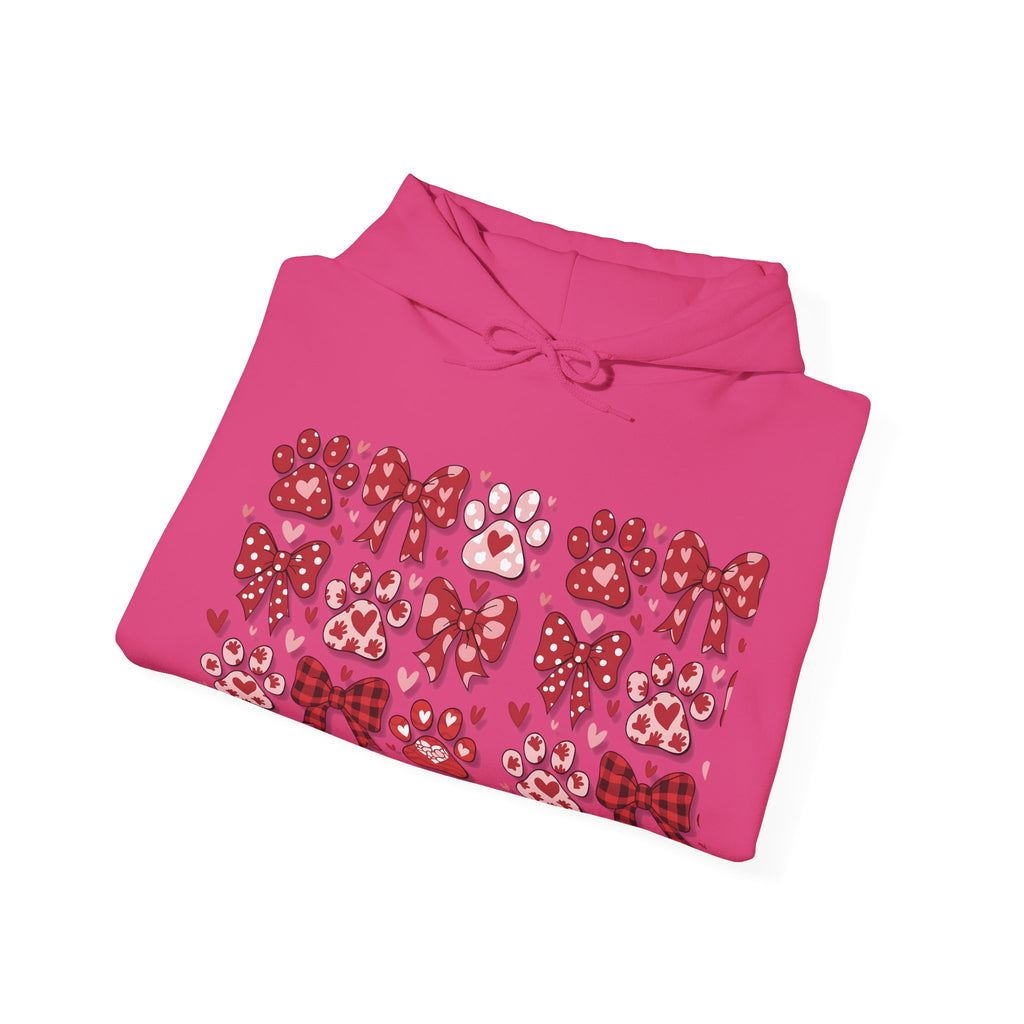 Personalized Valentine Coquette Hooded Sweatshirt | Cozy Fleece Lined | Perfect for Cold Days - Image 26