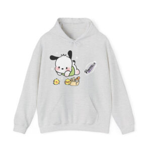 Unisex Heavy Blend Pochacco Hooded Sweatshirt – Adorable & Cozy Design for Fans | Cozy Fleece Lined | Perfect for Cold Days