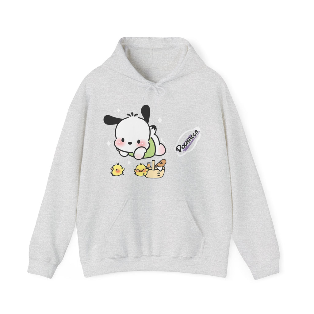 Unisex Heavy Blend Pochacco Hooded Sweatshirt – Adorable & Cozy Design for Fans | Cozy Fleece Lined | Perfect for Cold Days