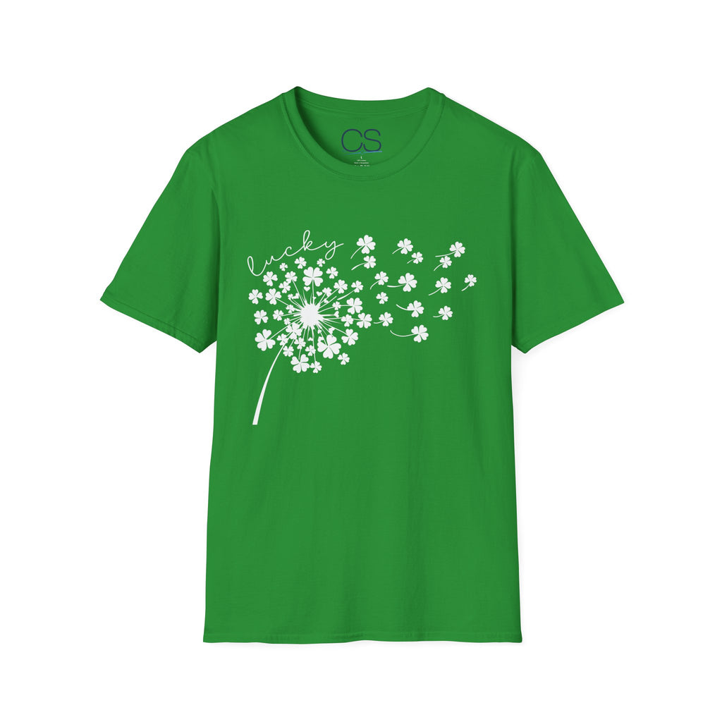 Luck of the Irish Dandelion Unisex Softstyle T-Shirt | Soft Premium Cotton Tee | Casual Everyday Comfort - Image 14