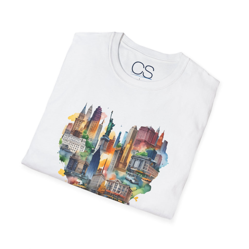 New York Heart Collage T-Shirt | Soft Premium Cotton Tee | Casual Everyday Comfort - Image 4