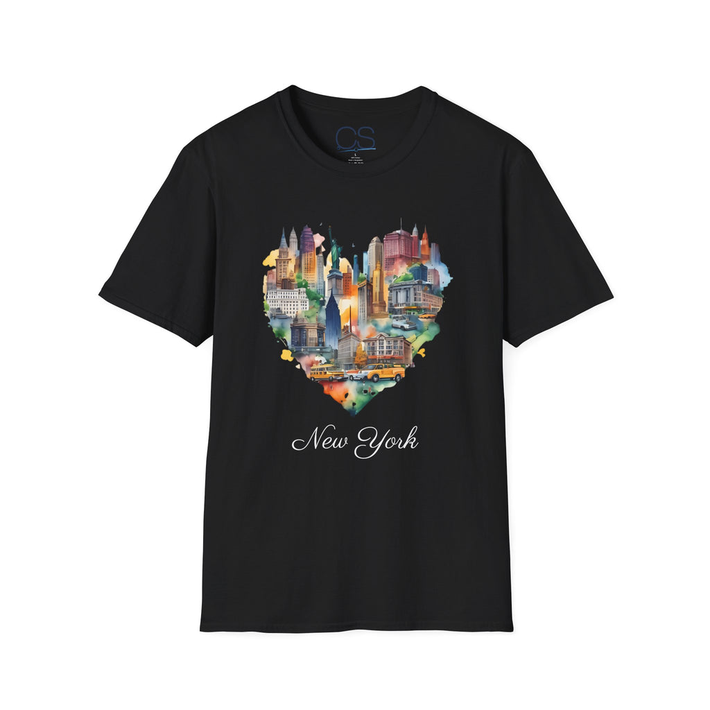 New York Heart Collage T-Shirt | Soft Premium Cotton Tee | Casual Everyday Comfort - Image 6