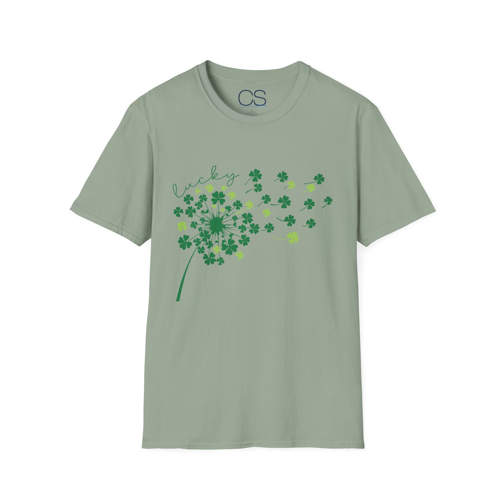 Luck of the Irish Dandelion Unisex Softstyle T-Shirt | Soft Premium Cotton Tee | Casual Everyday Comfort - Image 9