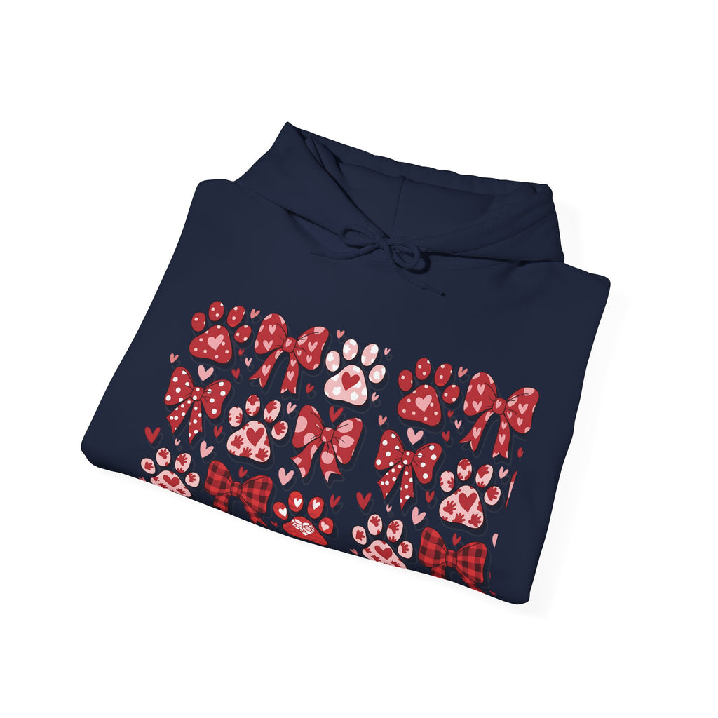 Personalized Valentine Coquette Hooded Sweatshirt | Cozy Fleece Lined | Perfect for Cold Days - Image 25