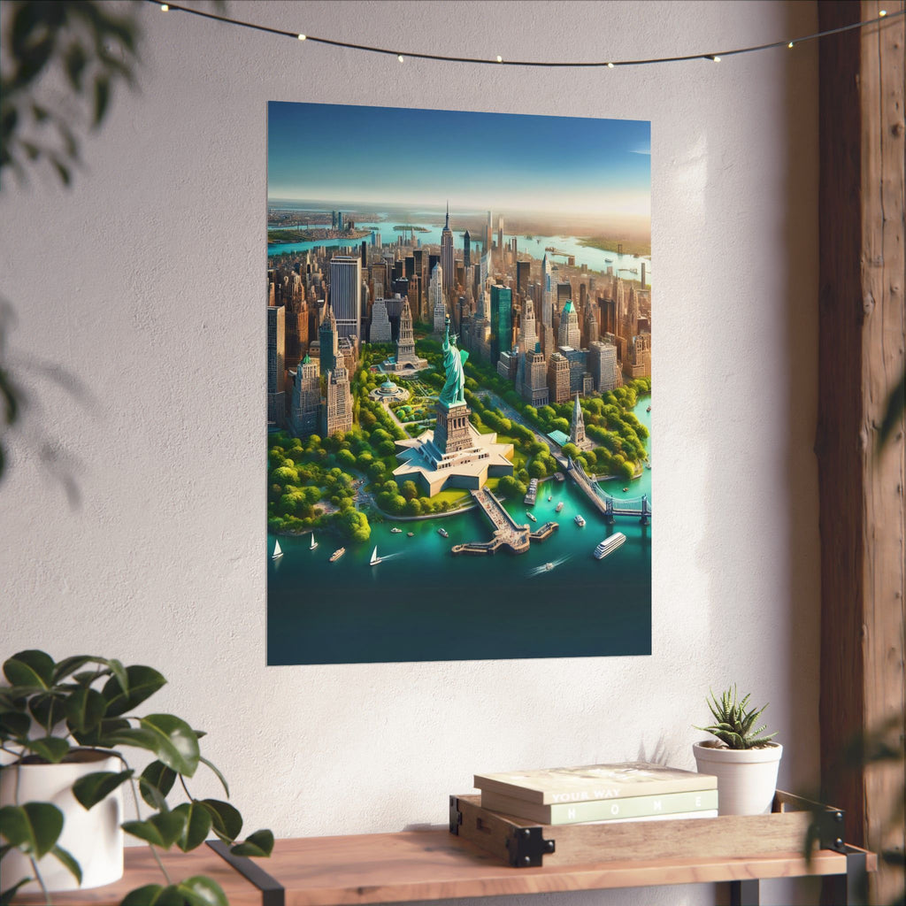 New York City Aerial View Poster | High-Quality Matte Print | Wall Art Masterpiece - Image 8