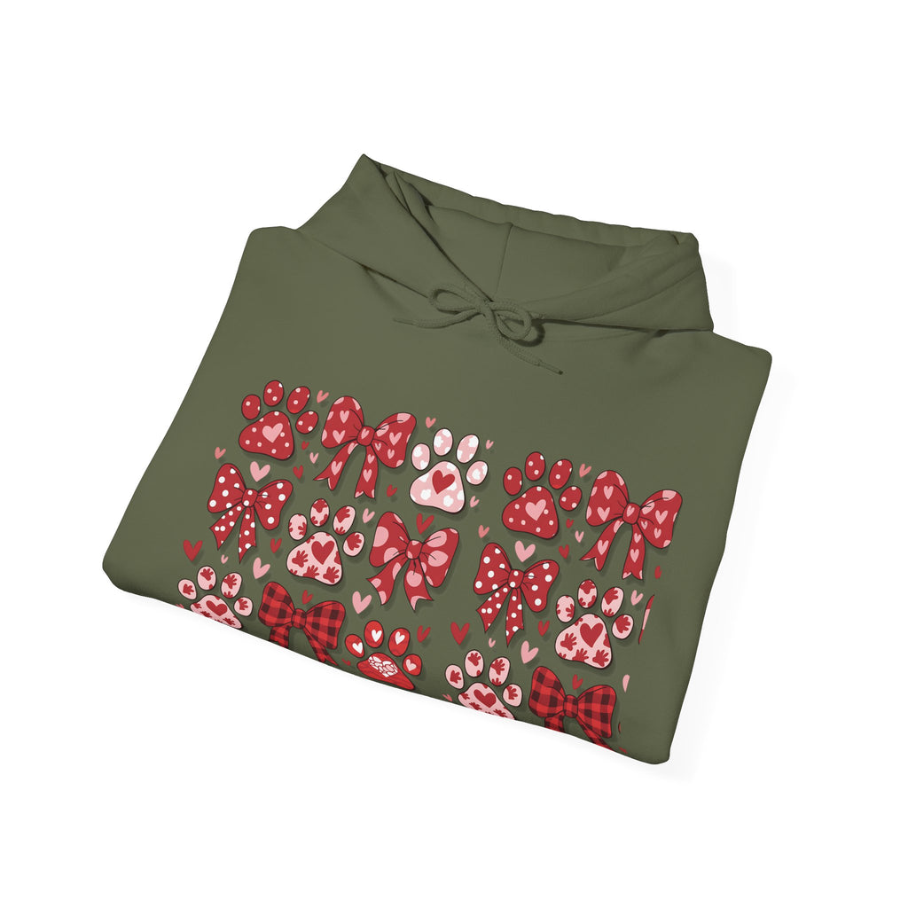 Personalized Valentine Coquette Hooded Sweatshirt | Cozy Fleece Lined | Perfect for Cold Days - Image 22