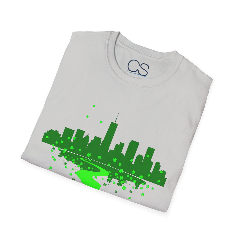 Chicago St. Patrick's Day Unisex Softstyle T-Shirt | Soft Premium Cotton Tee | Casual Everyday Comfort - Image 21