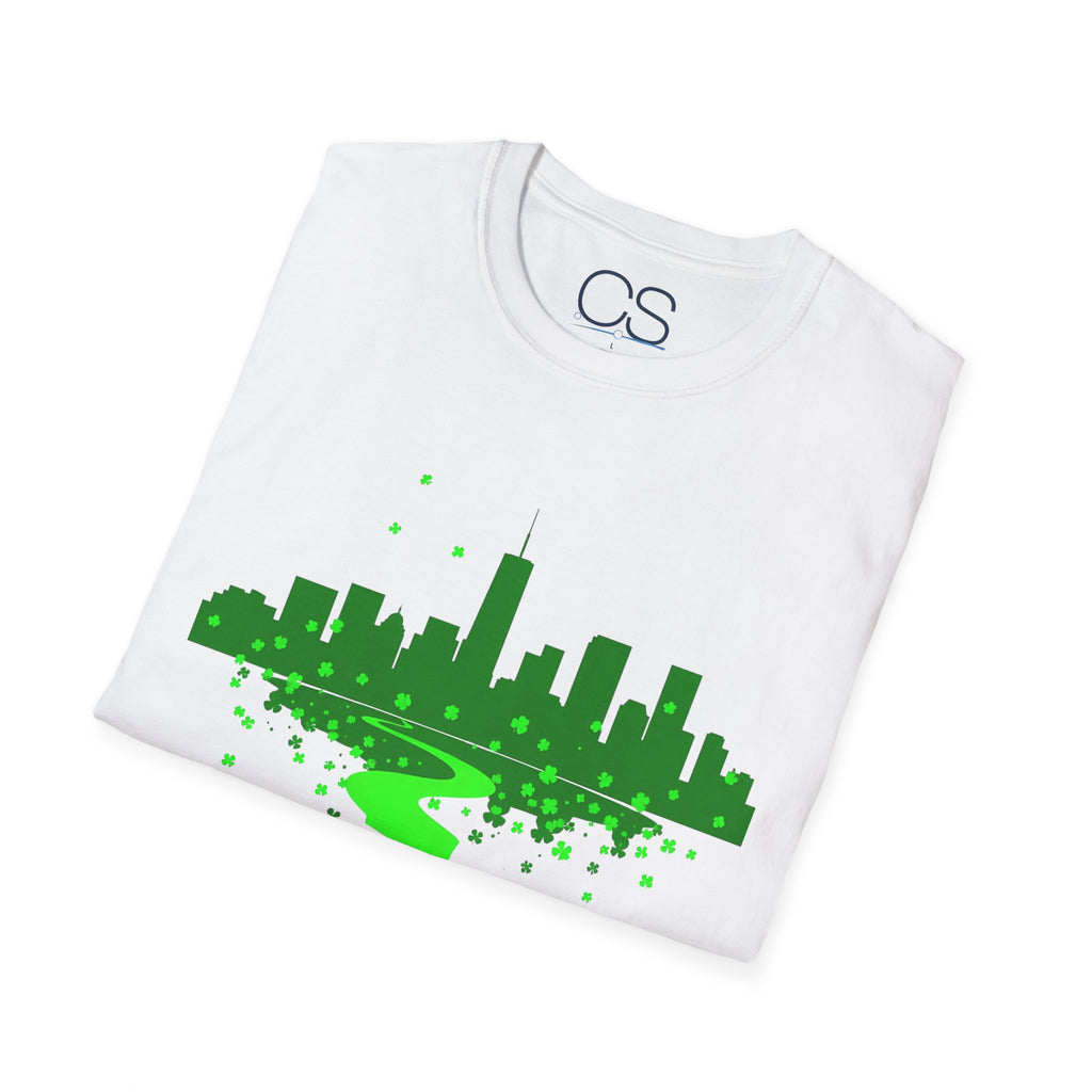 Chicago St. Patrick's Day Unisex Softstyle T-Shirt | Soft Premium Cotton Tee | Casual Everyday Comfort - Image 3