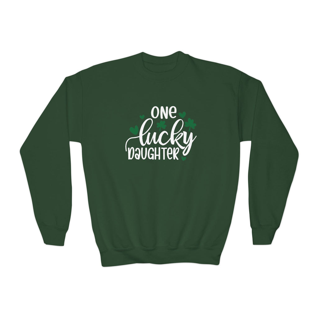 Personalized One Lucky Daughter St. Patrick's Day Kids Sweatshirt - With Bundle | Soft Kids Cotton | Comfortable Playwear - Image 9