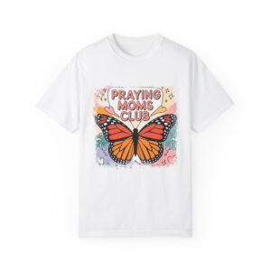 Praying Moms Club Butterfly T-Shirt | Soft Premium Cotton Tee | Casual Everyday Comfort