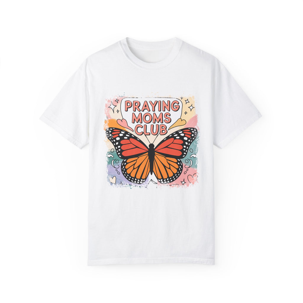 Praying Moms Club Butterfly T-Shirt | Soft Premium Cotton Tee | Casual Everyday Comfort