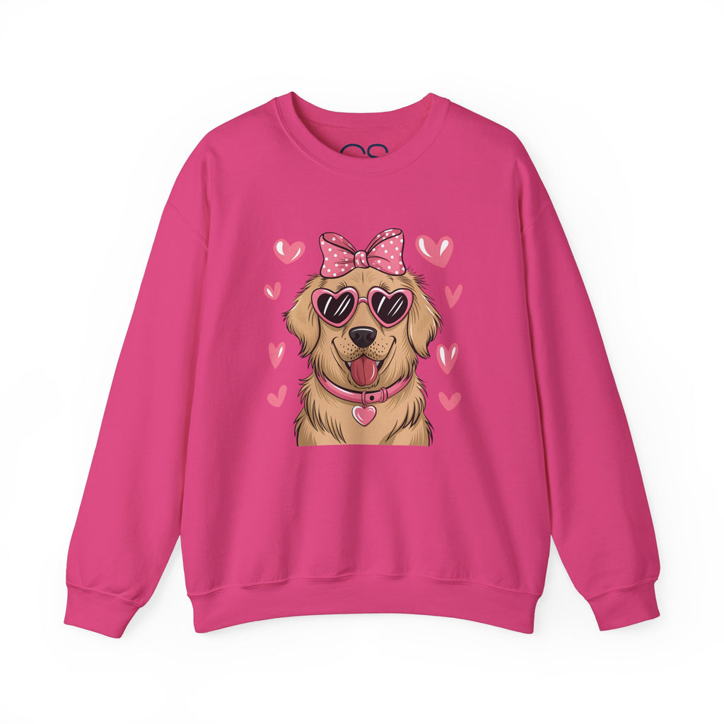 Valentine's Day Dog Crewneck Sweatshirt | Comfortable Cotton Blend | Everyday Casual - Image 15
