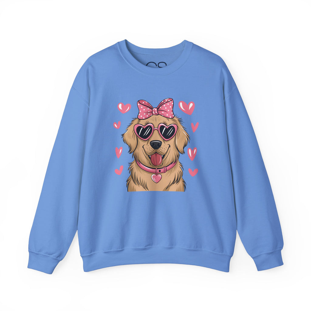 Valentine's Day Dog Crewneck Sweatshirt | Comfortable Cotton Blend | Everyday Casual - Image 9