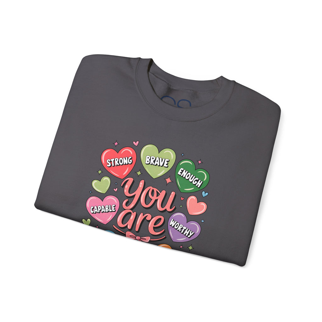 You Are Loved Inspirational Crewneck Sweatshirt | Comfortable Cotton Blend | Everyday Casual - Image 29