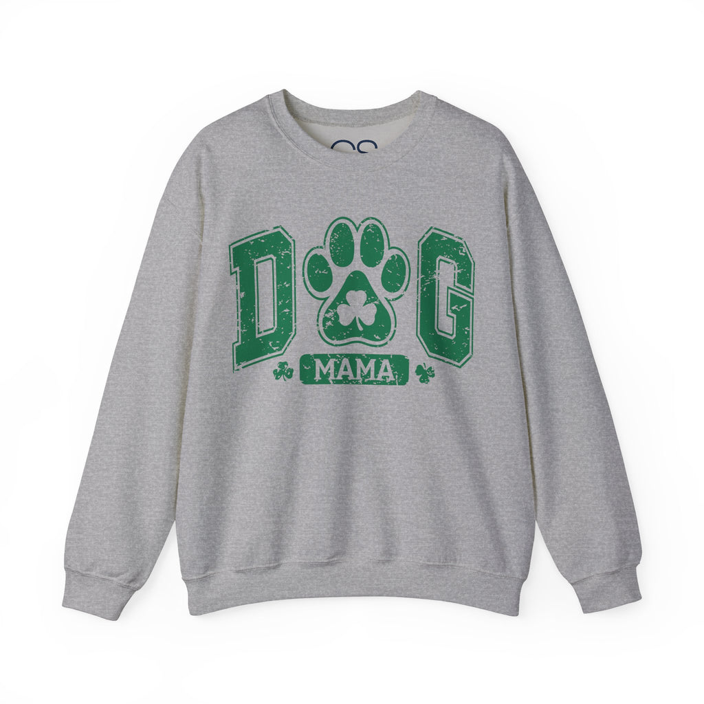 Lucky Dog Mama St. Paddy's Day Sweatshirt - Green Paw Print Sweater | Comfortable Cotton Blend | Everyday Casual - Image 7