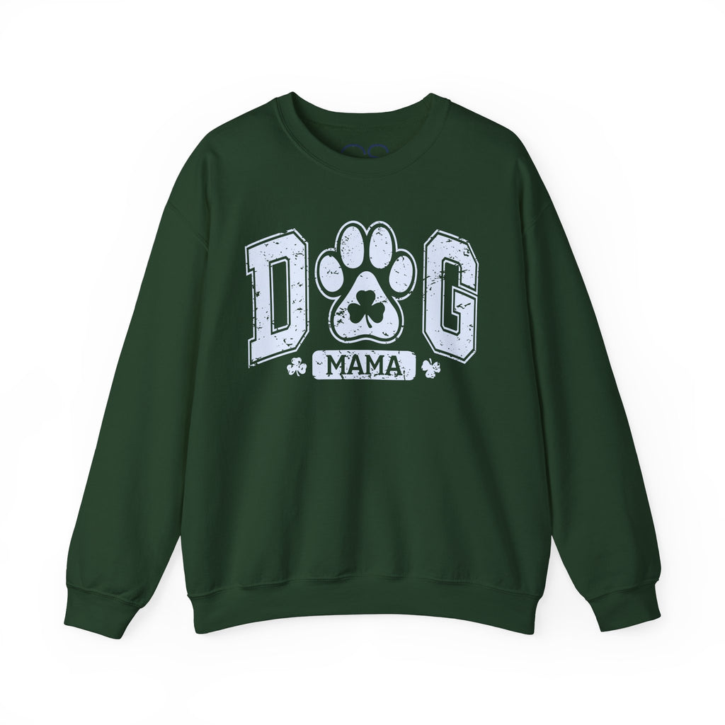 Lucky Dog Mama St. Paddy's Day Sweatshirt - Green Paw Print Sweater | Comfortable Cotton Blend | Everyday Casual - Image 12