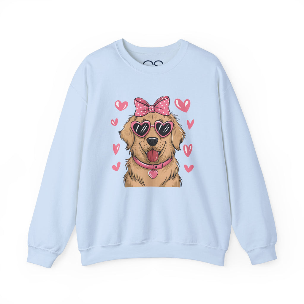 Valentine's Day Dog Crewneck Sweatshirt | Comfortable Cotton Blend | Everyday Casual - Image 8