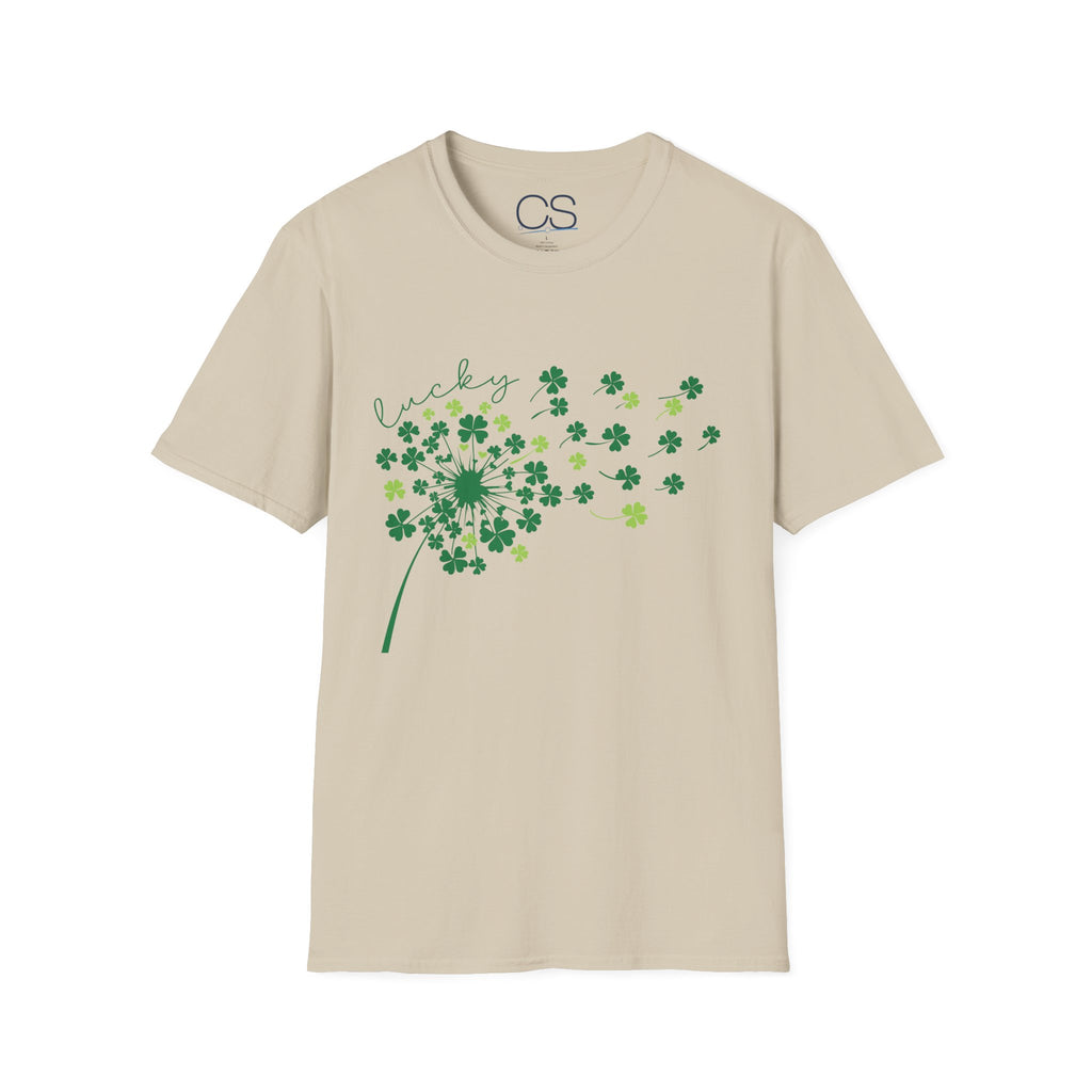 Luck of the Irish Dandelion Unisex Softstyle T-Shirt | Soft Premium Cotton Tee | Casual Everyday Comfort - Image 5