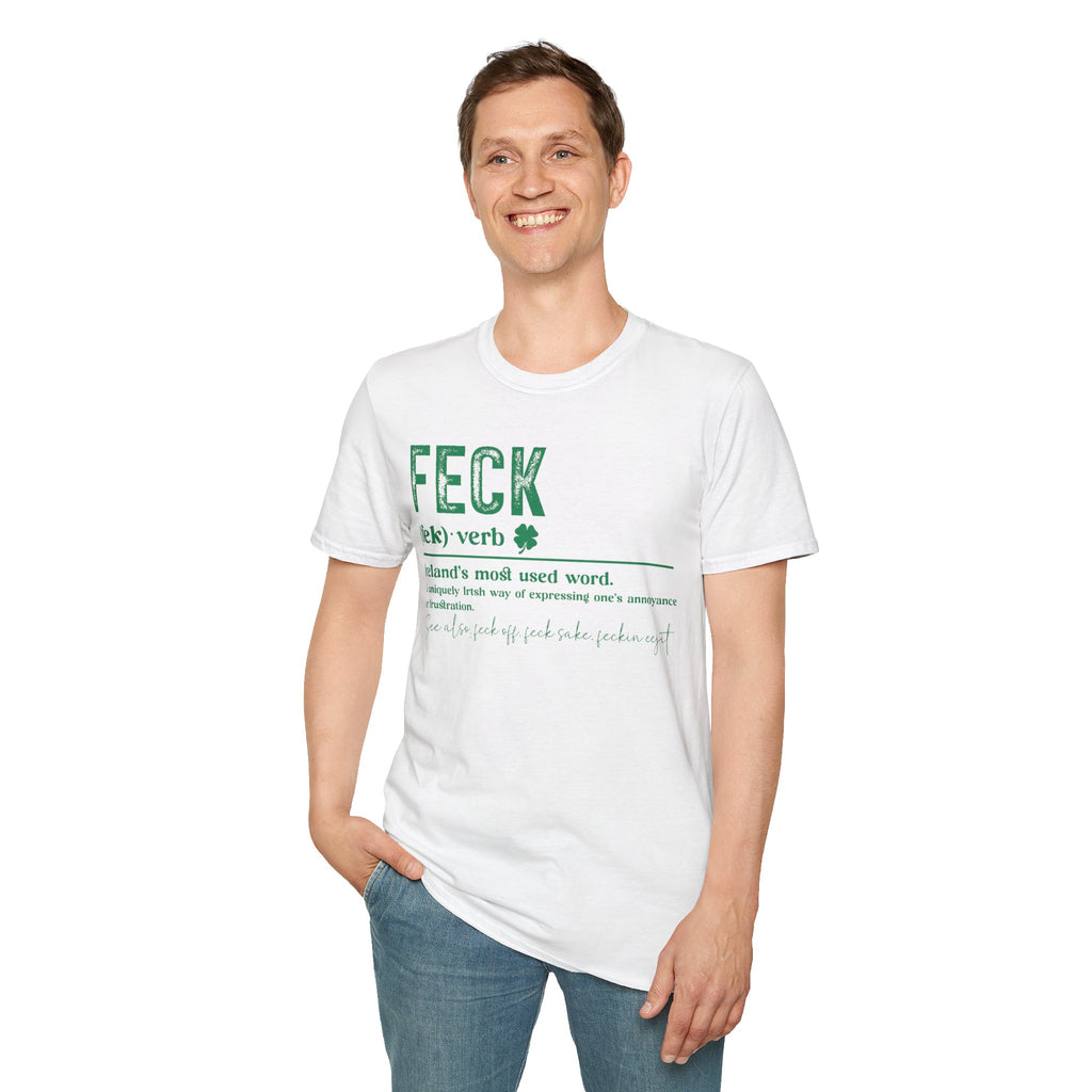 Luck of the Irish Shamrock Unisex Softstyle T-Shirt | Soft Premium Cotton Tee | Casual Everyday Comfort - Image 3