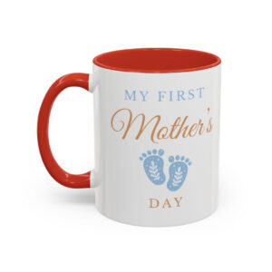 My First Mother's Day Mug Blue - Newborn Baby Message | Premium Ceramic Cup | Perfect Gift for Coffee Lovers