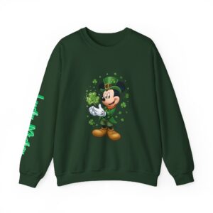 Lucky Green Mickey Mouse St. Patrick's Day Crewneck Sweatshirt