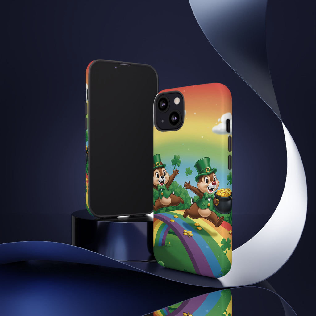 Disney Chip 'n Dale St. Patrick's Day Durable Phone Case | Shock-Absorb Protection | Sleek Modern Style - Image 4